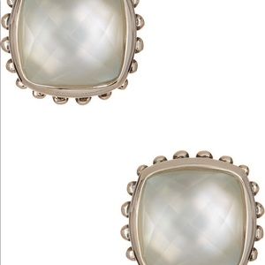 Lagos Mother of Pearl Caviar Earrings